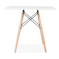 Стіл Стеф квадратний білий 80*80 см