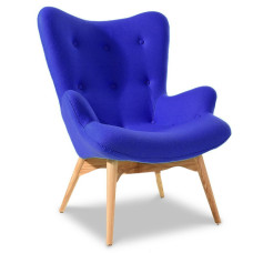 Крісло Флоріно тканина синя