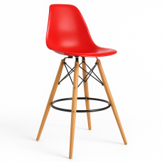 Стілець Тауер Вуд барний високий червоний