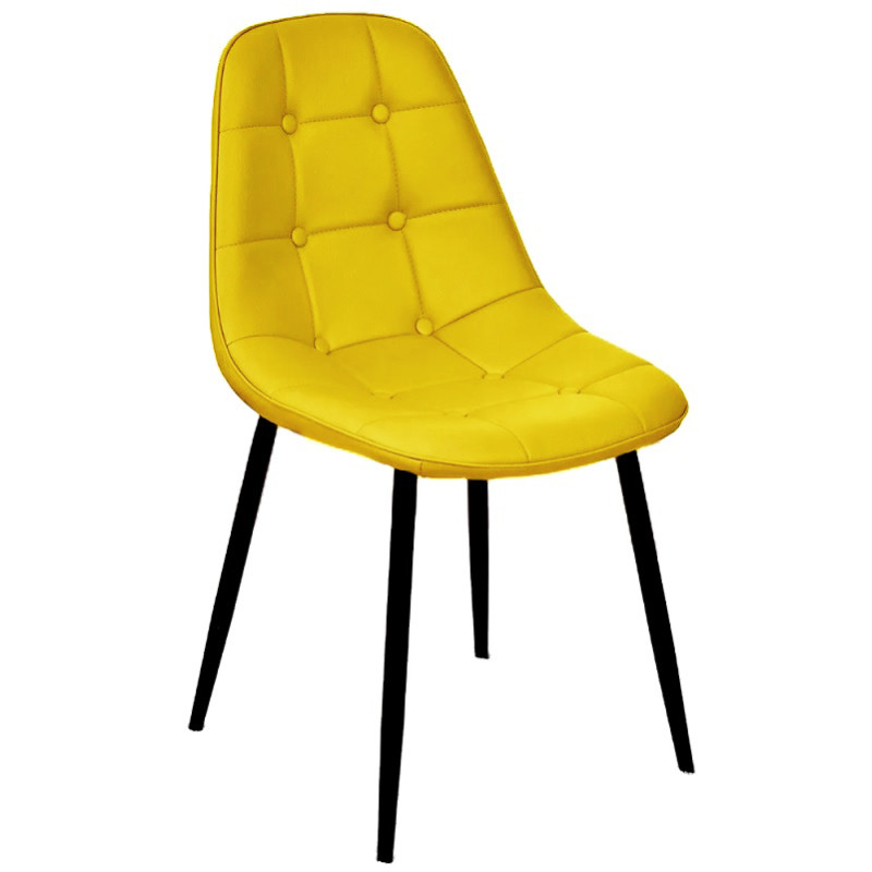 Обідній м'який стілець Агата жовтий