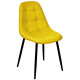 Обідній м'який стілець Агата жовтий