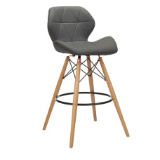 Стілець Стар Н барний високий сірий
