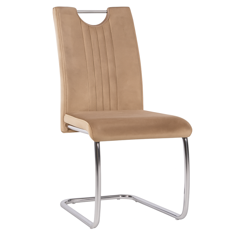 Стілець м'який коричневий велюр Аріана