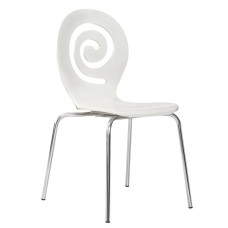 Стілець Лев дерев'яний білий