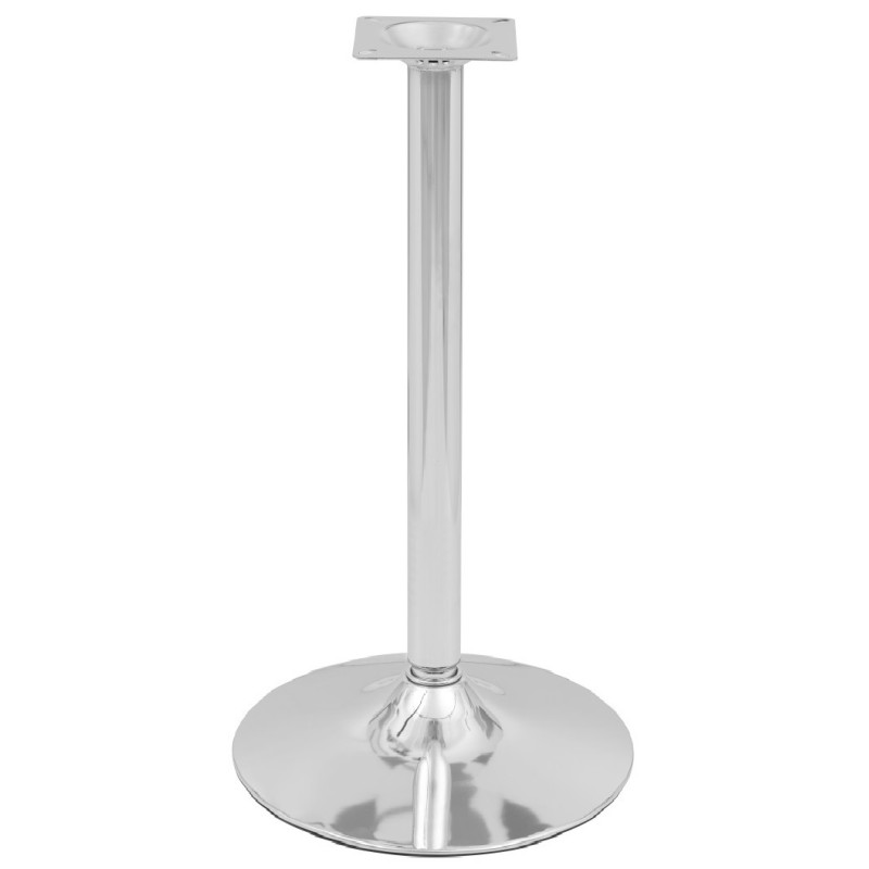 Висока опора для столу металева Хром 93 см