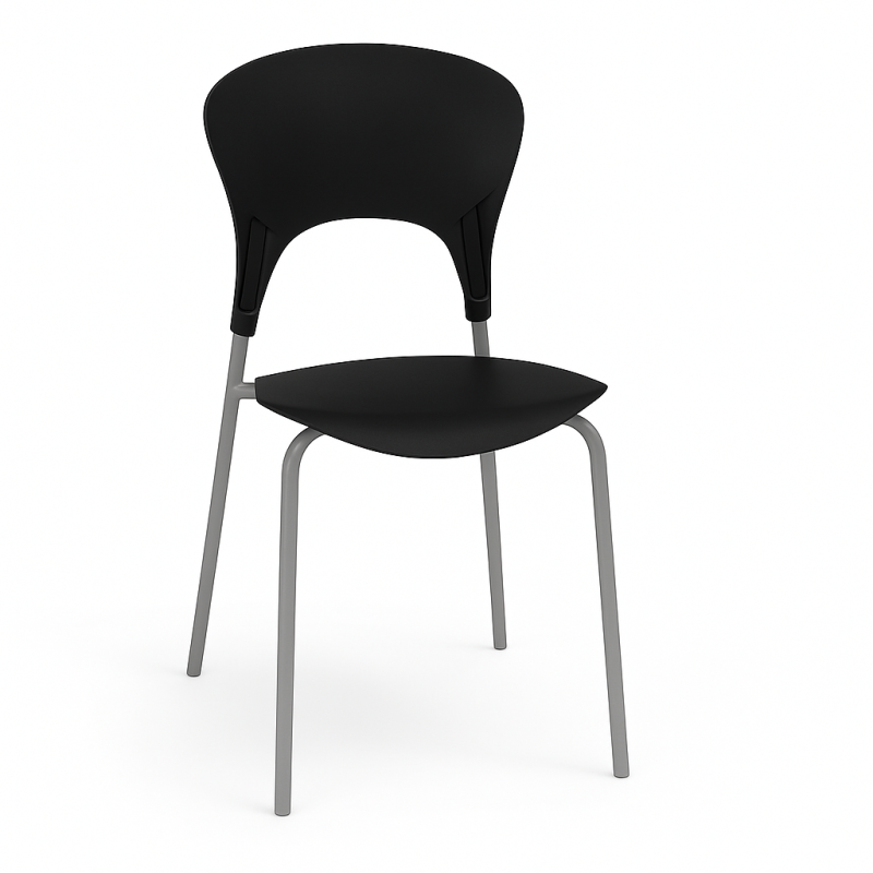 Стілець пластиковий чорний Асторія