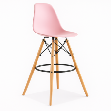 Стілець Тауер Вуд барний високий рожевий