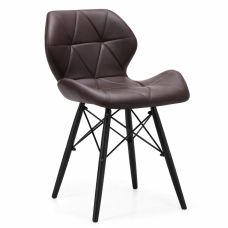 Стілець Стар В м'який екошкіра коричнева