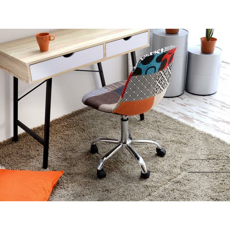 Офісне крісло м'яке різнокольорова тканина Астер