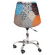 Офісне крісло м'яке різнокольорова тканина Астер