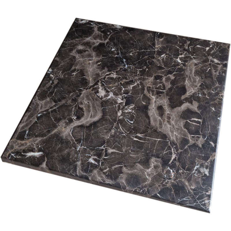 Стільниця квадратна 70*70 см чорна Верзаліт