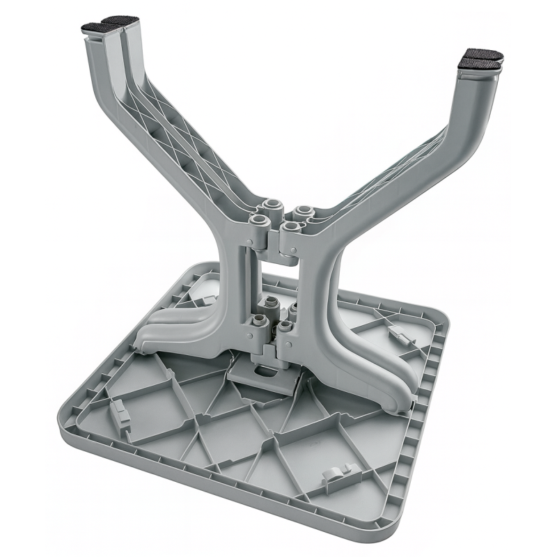 Стіл Прима пластиковий розкладний квадрат білий 80х80 см