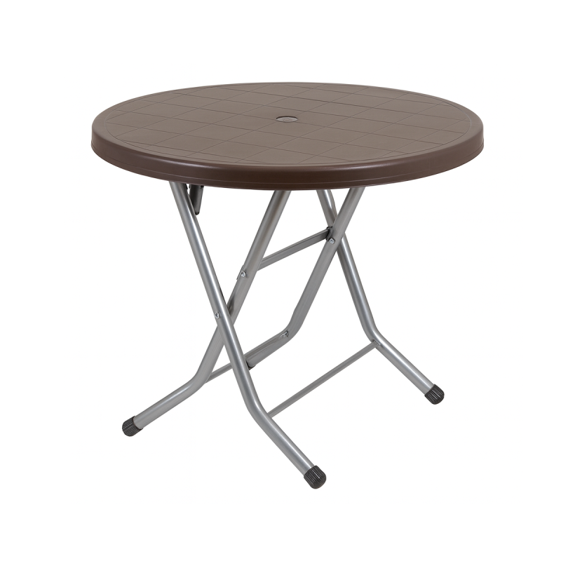 Стіл розкладний круглий поліпропіленовий Ø80 см для зовнішнього використання Барі Q