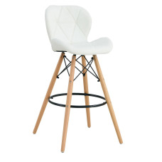 Стілець Стар H барний високий білий