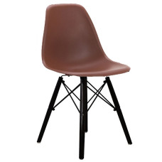 Стілець Тауер Вуд пластиковий коричневий колір