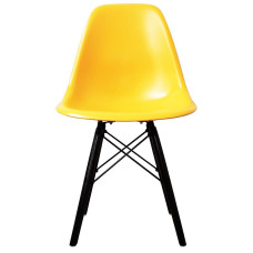 Стілець Тауер Вуд пластиковий жовтий колір
