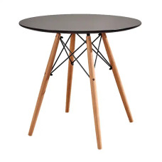 Стіл Тауер Вуд круглий д. 60 см чорний