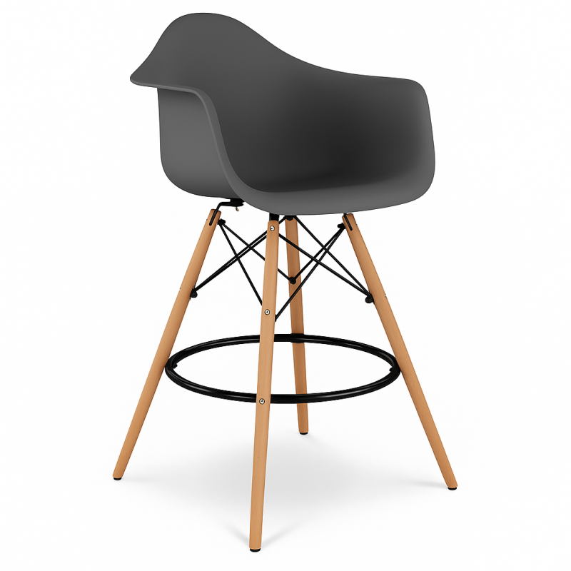 Стілець високий Тауер Вуд Eames барний хокер