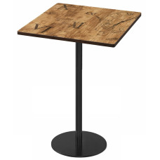 Стіл Скіф 105 квадратний високий 60*60 см колір коричневий вінтаж