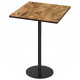 Стіл високий барний 60*60 см колір коричневий вінтаж Скіф 105