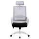 Сучасне офісне крісло з ергономічною сіткою та білим каркасом Остин