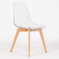 Стілець Лоренцо А пластиковий прозорий