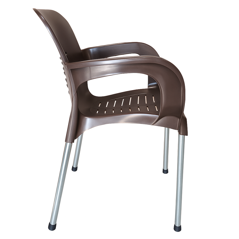 Комплект пластикових меблів 4 стільці Венус + прямокутний розкладний стіл Барі