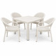 Комплект меблів 4 стільці Софія + садовий стіл Олаф білий