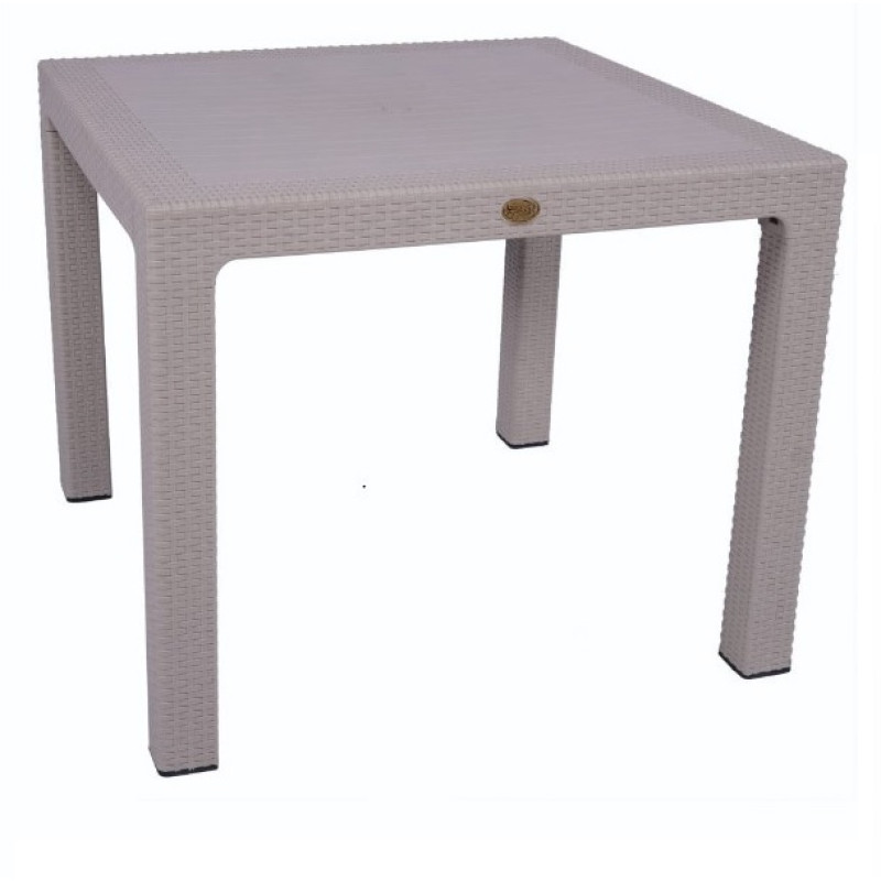 Комплект меблів 4 стільці Софія + пластиковий садовий стіл Олаф капучино