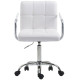 Крісло на колесах офісне біле Артур К