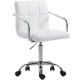 Крісло на колесах офісне біле Артур К