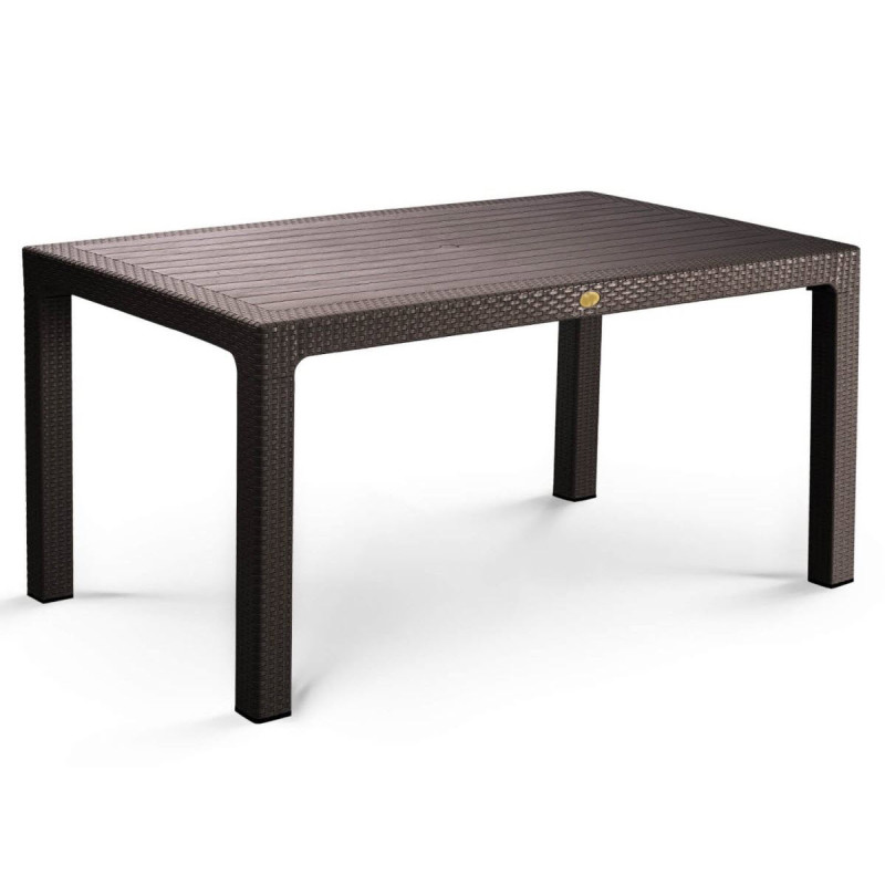 Комплект меблів 6 стільців Софія + пластиковий стіл Осло коричневий