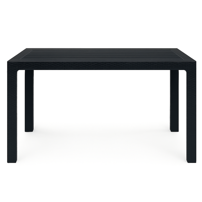 Комплект меблів 6 стільців Софія + пластиковий стіл Осло чорний