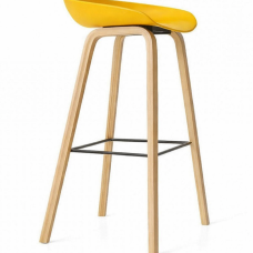 Стілець Адель барний високий жовтий