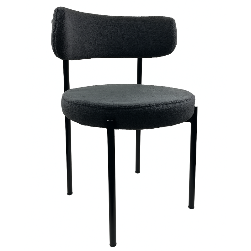 Обідній стілець Бруно у сірій тканині