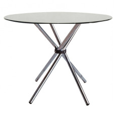 Стіл Тог круглий скляний обідній д. 80 см