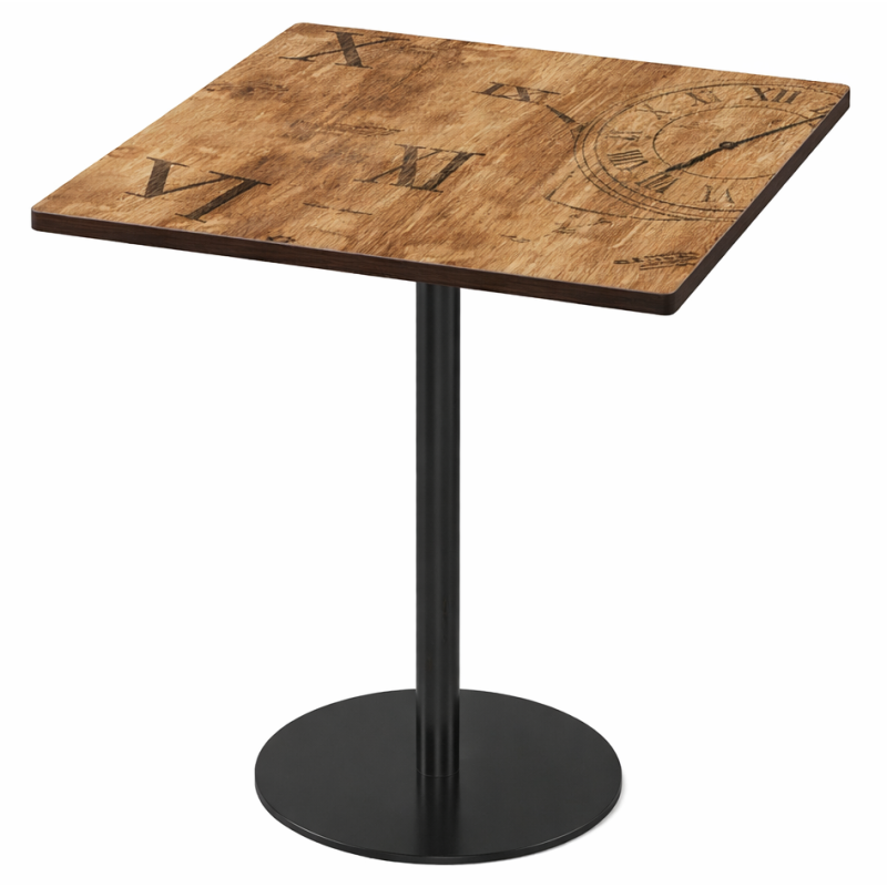 Стіл квадратний 60*60 см колір коричневий вінтаж Скіф 75