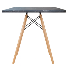 Стіл Тауер Вуд W квадратний 70*70 см чорний