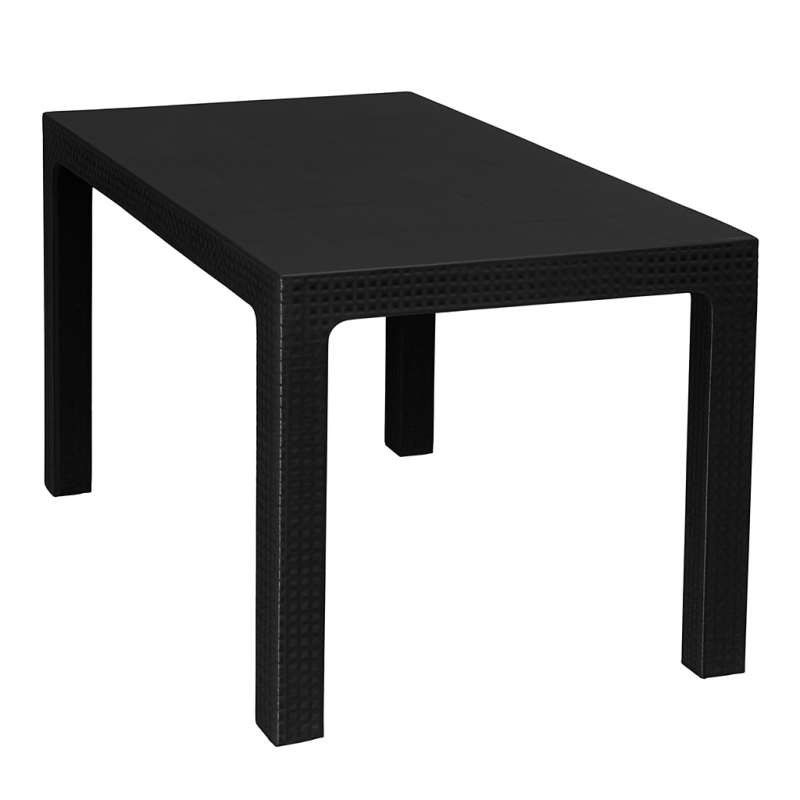 Комплект меблів 4 стільці Міла + пластиковий стіл Лорі чорний