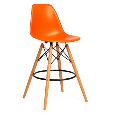 Стілець Тауер Вуд барний високий помаранчевий