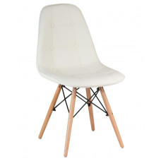 Стілець Тауер Софт біла екошкіра