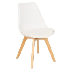 Стілець Тор м'який обідній білий