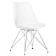 Стілець пластиковий білий Тауер С